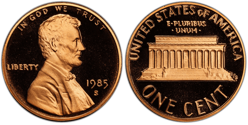1985 (S) Proof Lincoln Memorial Cent