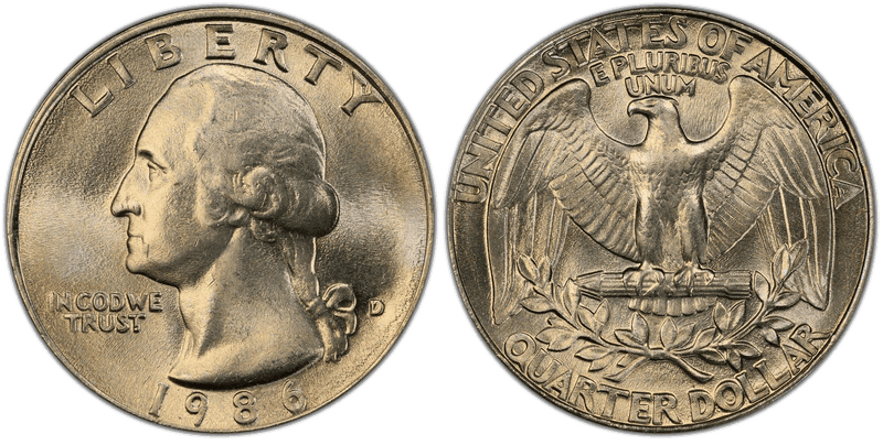 1986 Washington Quarter