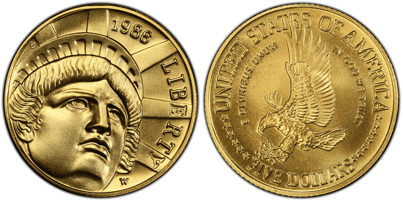 Modern Commemorative Five Dollar Gold (1984-Date)