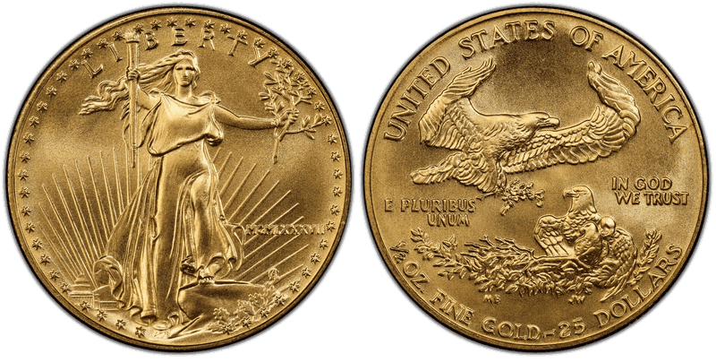1987 American Eagle Twenty Five Dollar Gold