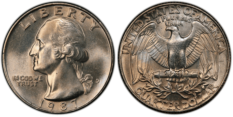 1987 Washington Quarter