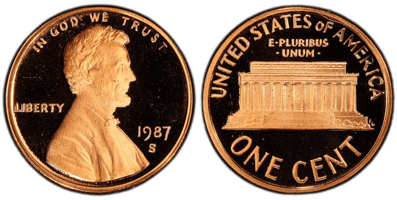 1987 (S) Proof Lincoln Memorial Cent