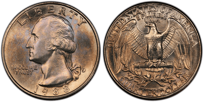 1988 Washington Quarter