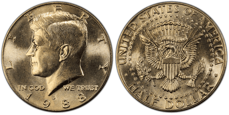 1988 Kennedy Half Dollar