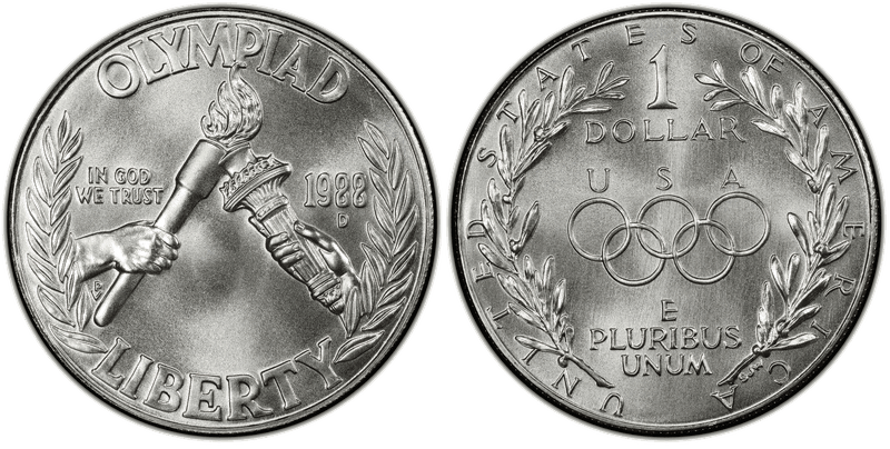 1988 Seoul Olympiad Commemorative Dollar