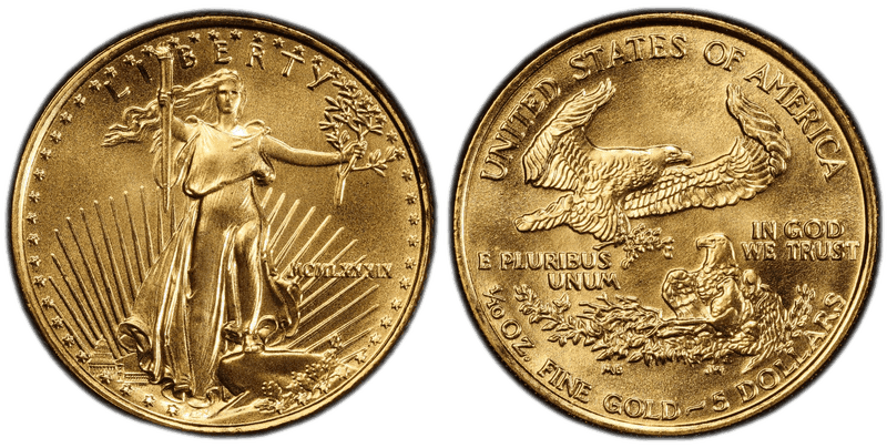 1989 American Eagle Five Dollar Gold