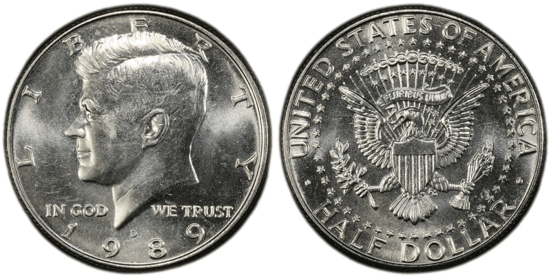 1989 Kennedy Half Dollar
