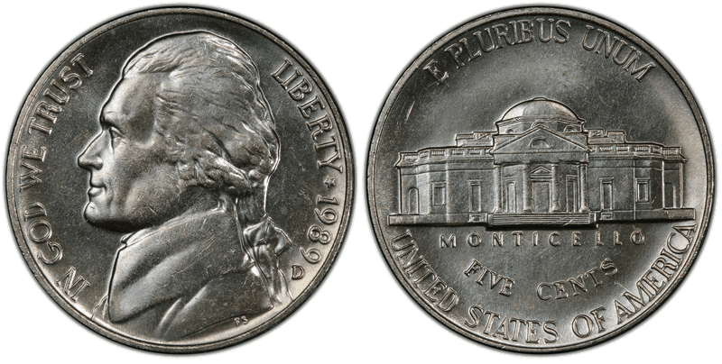 1989 Jefferson Nickel