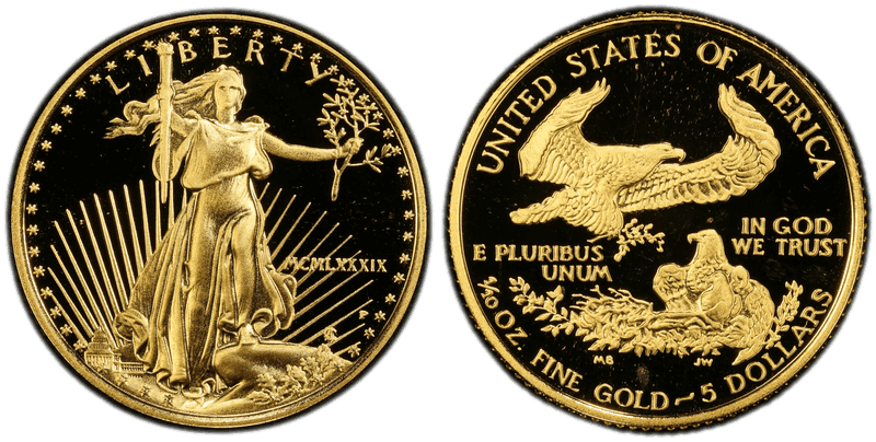 1989 (P) Proof American Eagle Five Dollar Gold