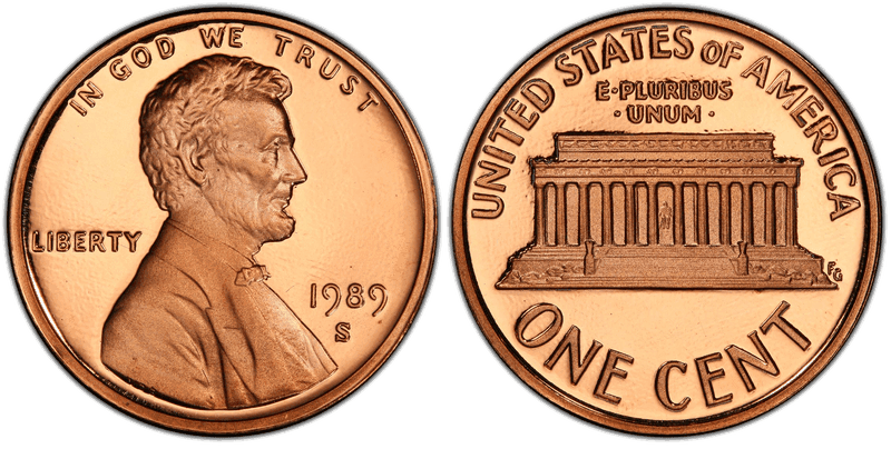 1989 (S) Proof Lincoln Memorial Cent