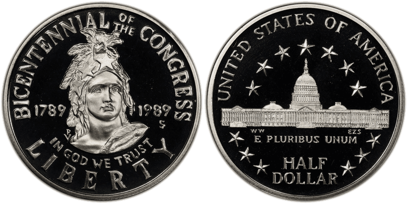 1989 (S) Proof Congressional Commemorative Half Dollar