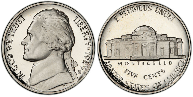1989 (S) Proof Jefferson Nickel