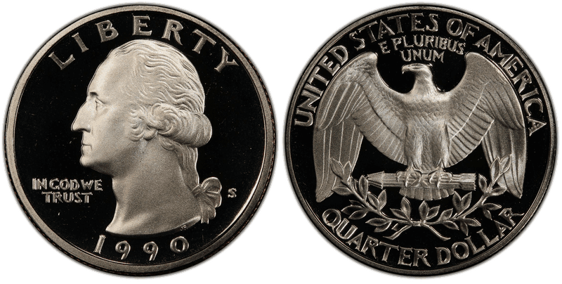 1990 (S) Proof Washington Quarter