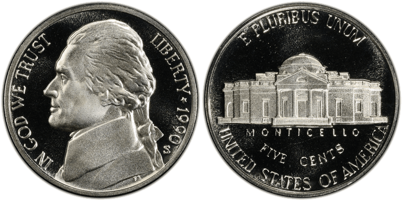 1990 (S) Proof Jefferson Nickel