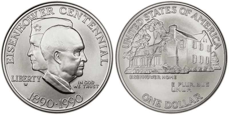 1990 Eisenhower Centennial Commemorative Dollar