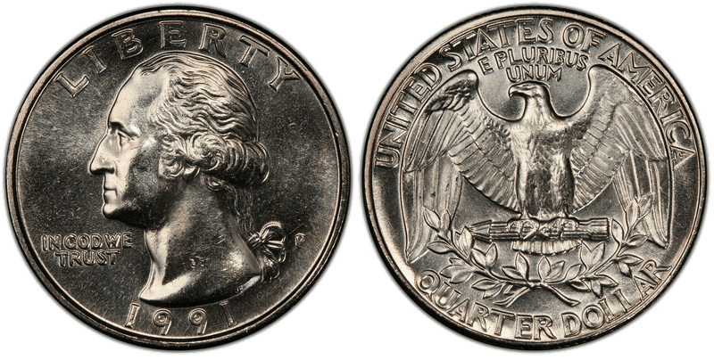 1991 (P) Washington Quarter