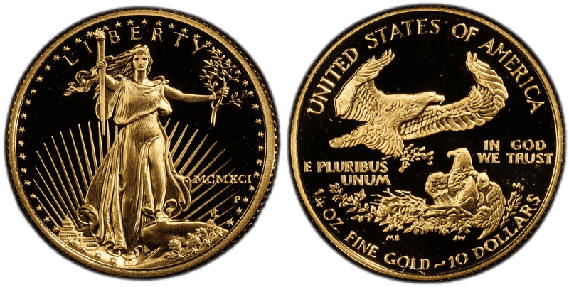 1991 (P) Proof American Eagle Ten Dollar Gold