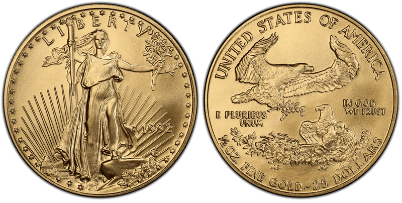 1992 American Eagle Twenty Five Dollar Gold