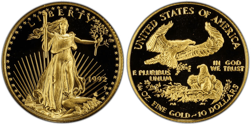 1992 (P) Proof American Eagle Ten Dollar Gold