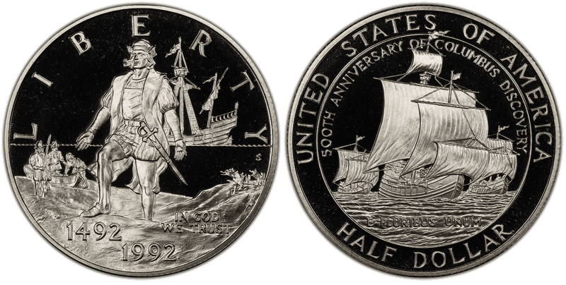 1992 (S) Proof Columbus Commemorative Half Dollar