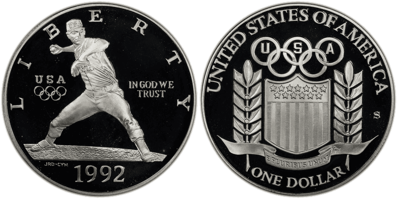 1992 (S) XXV Olympiad (Barcelona) Proof Dollar