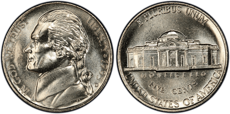 1993 Jefferson Nickel