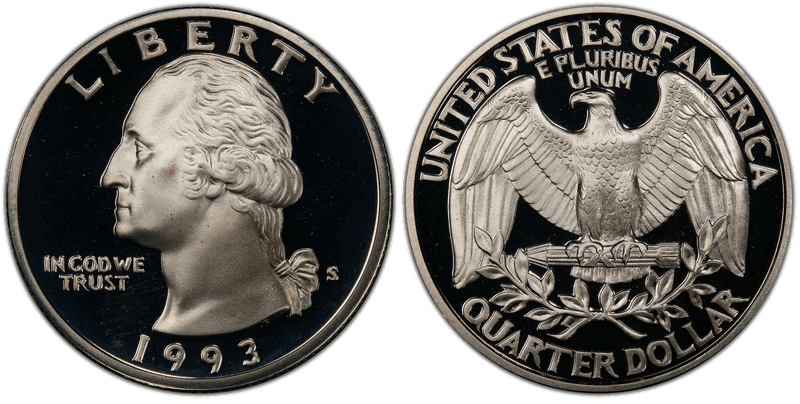1993 (S) Proof Silver Washington Quarter