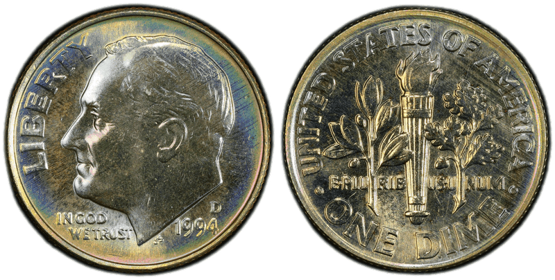 1994 Roosevelt Dime