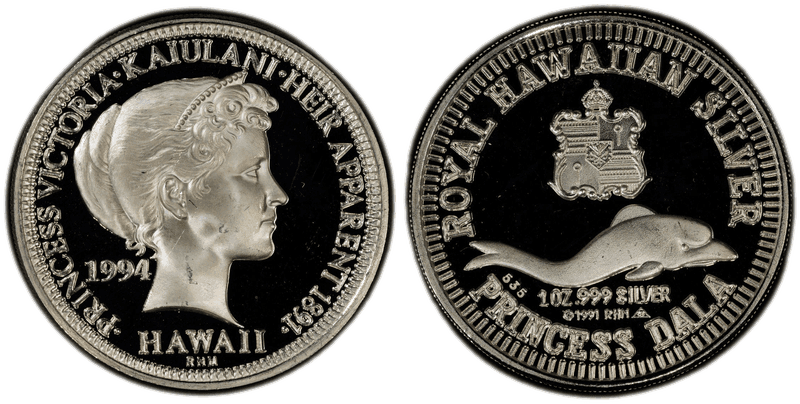 1994 Proof Hawaii Princess Victoria Dollar
