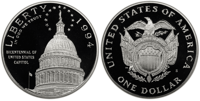 1994 (S) Proof Capitol Dollar