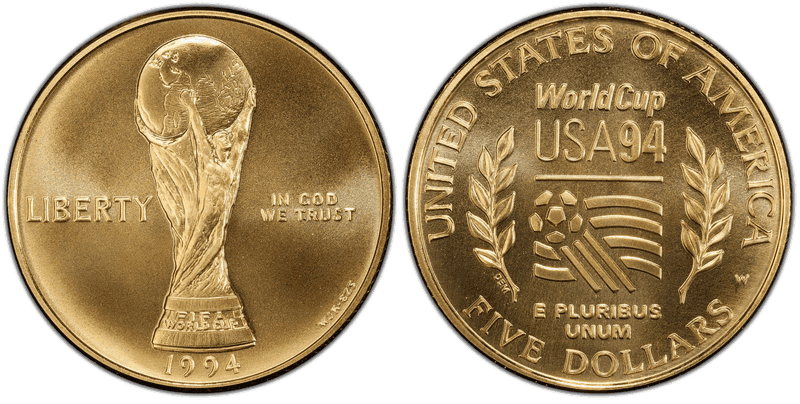 1994 World Cup Tournament Commemorative Five Dollar Gold