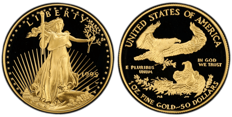 1995 (W) Proof American Eagle Fifty Dollar Gold