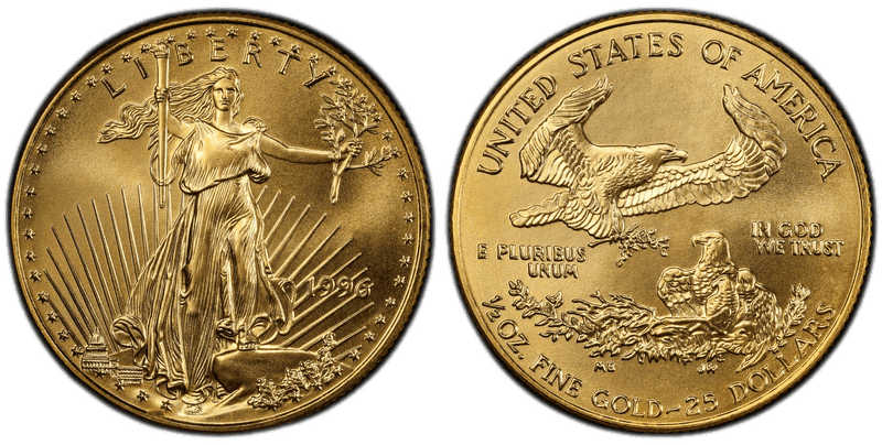 1996 American Eagle Twenty Five Dollar Gold