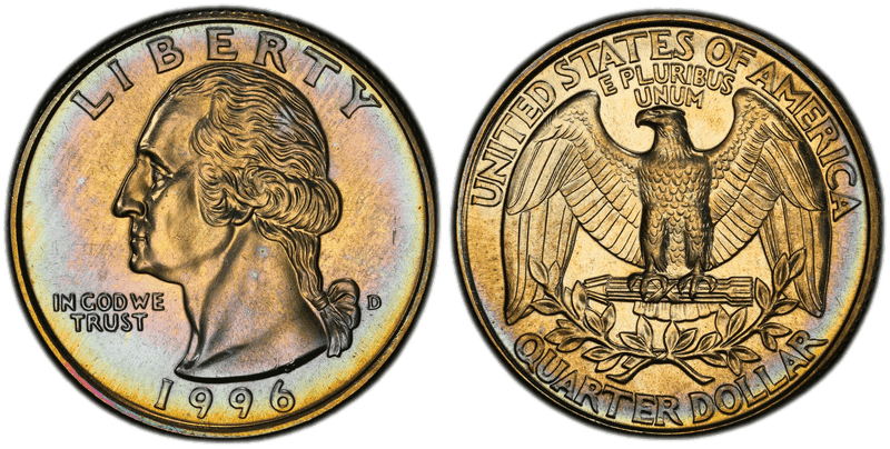 1996 Washington Quarter