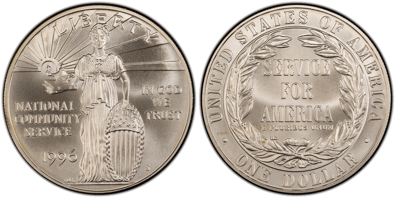 1996 National Community Service Commemorative Dollar