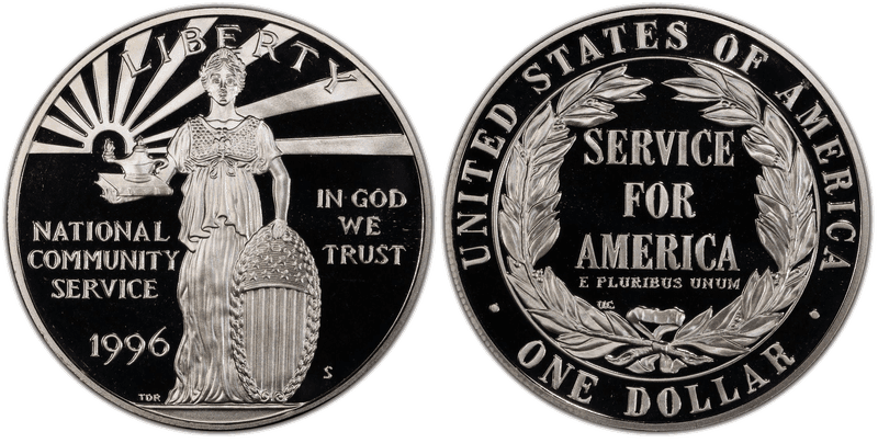 1996 (S) National Community Service Proof Dollar