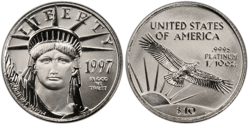1997 American Eagle Ten Dollar Platinum