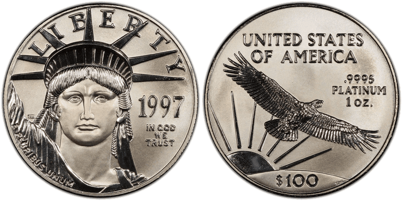 1997 American Eagle One Hundred Dollar Platinum
