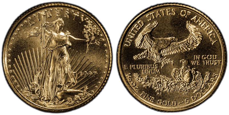 1997 American Eagle Five Dollar Gold