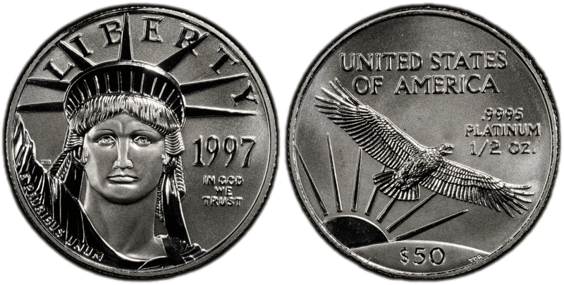 1997 American Eagle Fifty Dollar Platinum