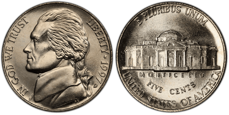 1997 Jefferson Nickel