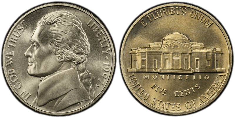 1997 (P) SMS Jefferson Nickel
