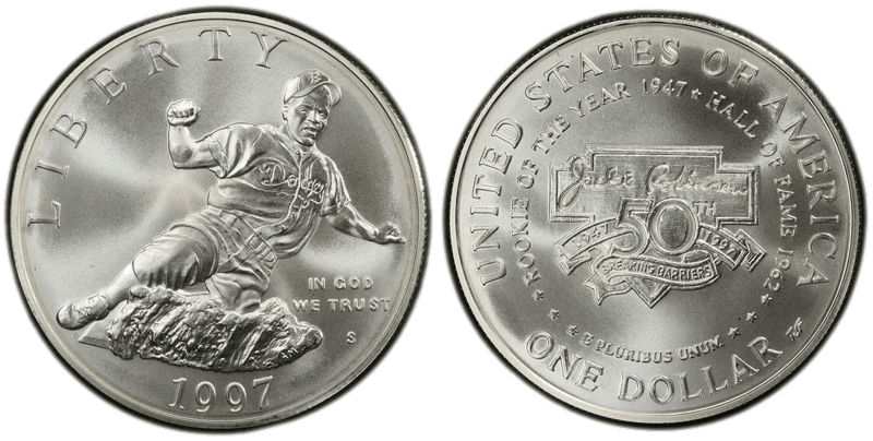 1997 Jackie Robinson Commemorative Dollar