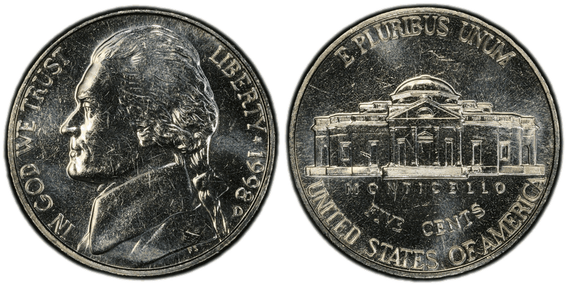 1998 Jefferson Nickel