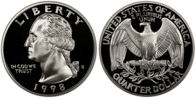 1998 (S) Proof Silver Washington Quarter
