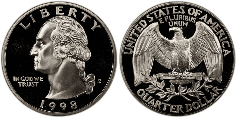 1998 (S) Proof Washington Quarter