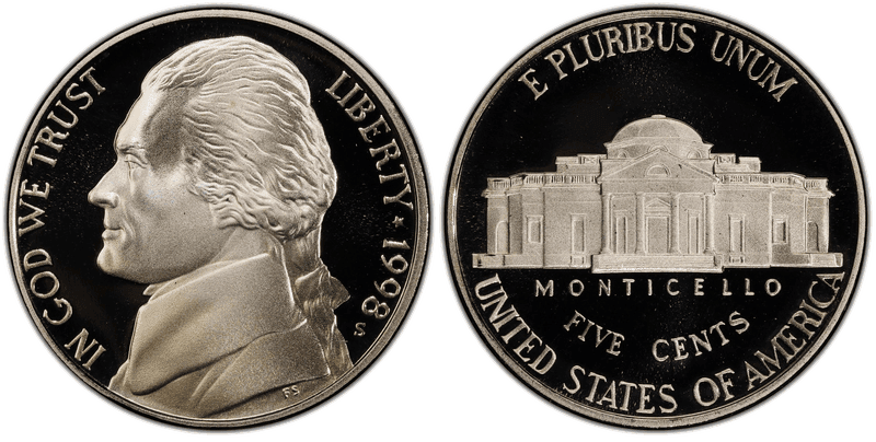 1998 (S) Proof Jefferson Nickel