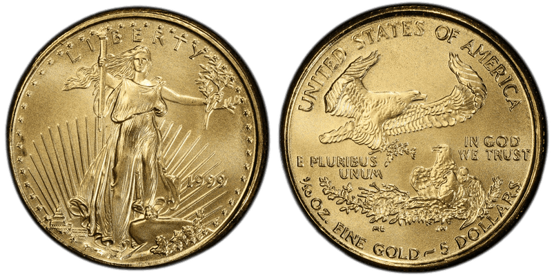 1999 American Eagle Five Dollar Gold
