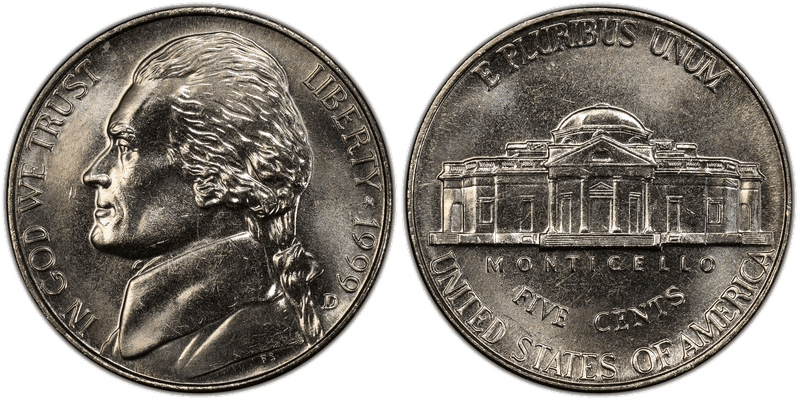 1999 Jefferson Nickel