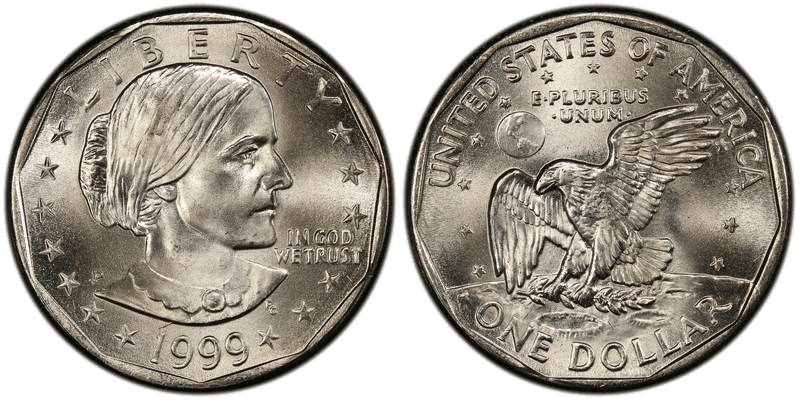 1999 (P) Susan B. Anthony Dollar